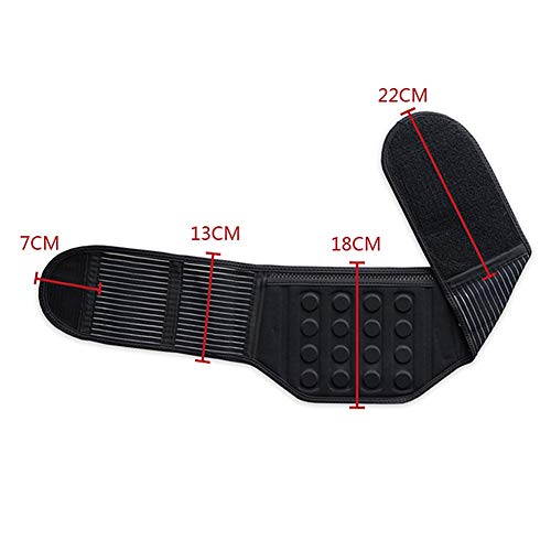 ZFF 20 Imanes Faja Soporte Lumbar Cinturón Magnético Inferior Atrás Apoyo Dolor Alivio Atrás Espasmos Ciática Hernia Discal Hernia por Hombres Y Mujer (Size : XXL)