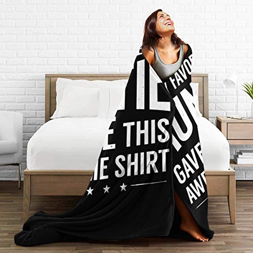 Zhangzx Mi Primo Favorito me DIO Esta Manta de Micropolar lanzada súper Suave hipoalergénica Cama de Felpa sofá Sala de Estar Dormitorio Regalos