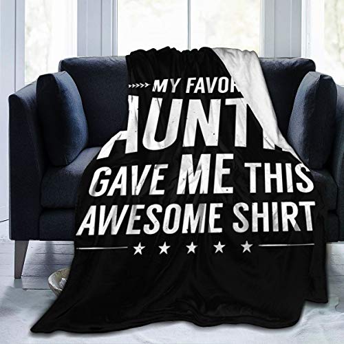 Zhangzx Mi Primo Favorito me DIO Esta Manta de Micropolar lanzada súper Suave hipoalergénica Cama de Felpa sofá Sala de Estar Dormitorio Regalos