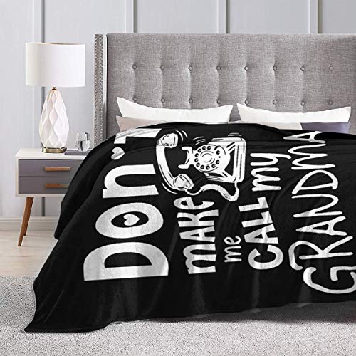 Zhangzx No me Hagas Llamar Micro Manta de vellón Manta Cama de Felpa hipoalergénica súper Suave Sofá Sala de Estar Dormitorio Regalos