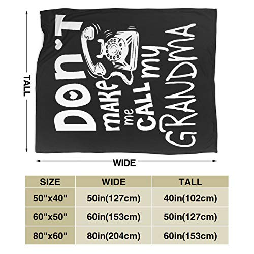 Zhangzx No me Hagas Llamar Micro Manta de vellón Manta Cama de Felpa hipoalergénica súper Suave Sofá Sala de Estar Dormitorio Regalos