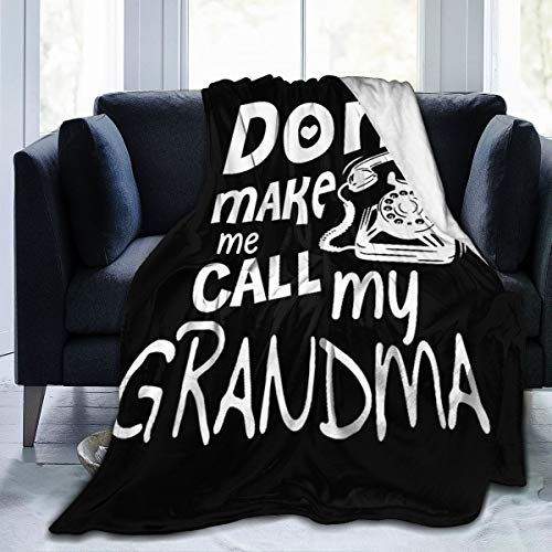 Zhangzx No me Hagas Llamar Micro Manta de vellón Manta Cama de Felpa hipoalergénica súper Suave Sofá Sala de Estar Dormitorio Regalos