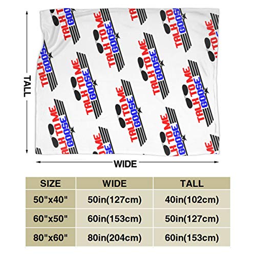 Zhangzx Talk To Me Goose Micro Fleece Blanket Throw Throw Super Soft Hipoalergénico Cama de Felpa Sofá Sala de Estar Dormitorio Regalos
