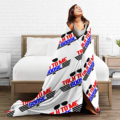 Zhangzx Talk To Me Goose Micro Fleece Blanket Throw Throw Super Soft Hipoalergénico Cama de Felpa Sofá Sala de Estar Dormitorio Regalos