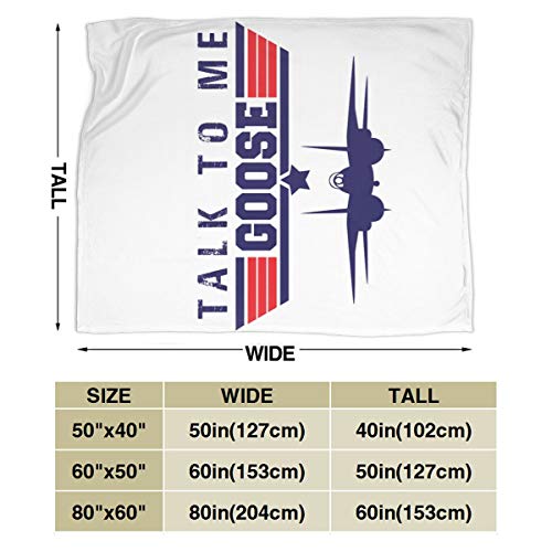 Zhangzx Talk To Me Goose Micro Fleece Blanket Throw Throw Super Soft Hipoalergénico Cama de Felpa Sofá Sala de Estar Dormitorio Regalos