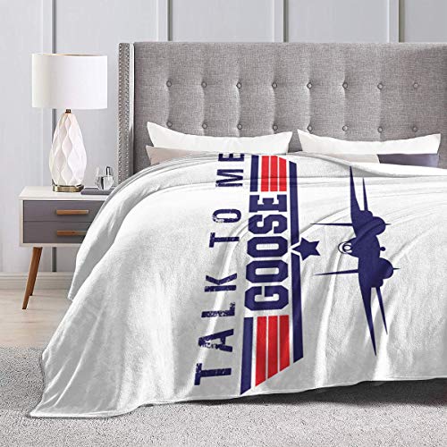 Zhangzx Talk To Me Goose Micro Fleece Blanket Throw Throw Super Soft Hipoalergénico Cama de Felpa Sofá Sala de Estar Dormitorio Regalos