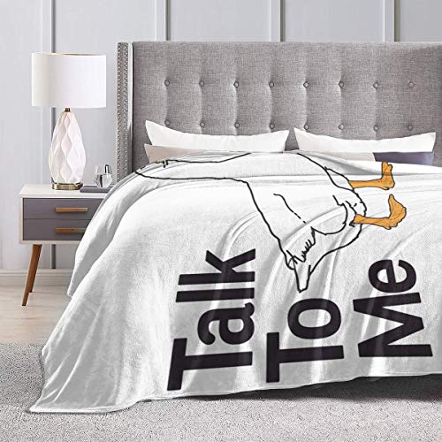 Zhangzx Talk To Me Micro Fleece Blanket Throw Throw Super Soft Hipoalergénico Cama de Felpa Sofá Sala de Estar Dormitorio Regalos