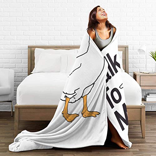 Zhangzx Talk To Me Micro Fleece Blanket Throw Throw Super Soft Hipoalergénico Cama de Felpa Sofá Sala de Estar Dormitorio Regalos