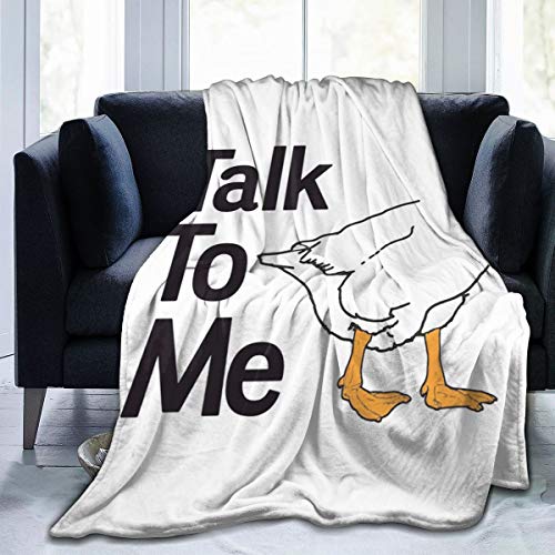 Zhangzx Talk To Me Micro Fleece Blanket Throw Throw Super Soft Hipoalergénico Cama de Felpa Sofá Sala de Estar Dormitorio Regalos