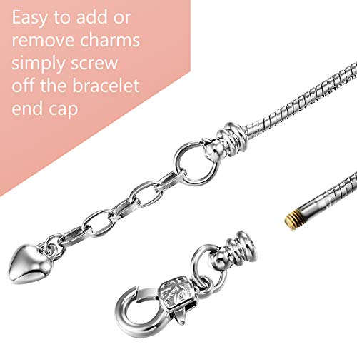 Zhanmai Pulsera de Encanto de Cumpleaños de Mujeres Colgantes de Número con Caja de Regalo Juego de Tarjetas de Felicitación para Edades Disponibles 16, 18, 20, 21, 30, 40, 50, 60, 70 y 80 (40)