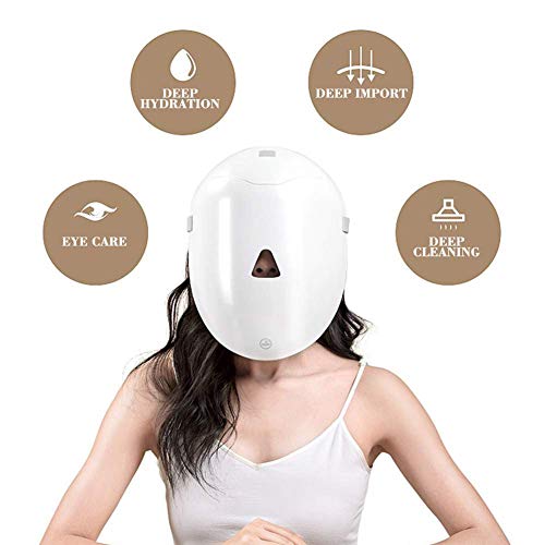 ZHDQ Vaporizador Facial Nano Iónico Spray de Agua Vapor Facial Dispositivo de Vapor para Limpieza Profunda, Cuidado de Piel para Salón de Belleza Y Hogar