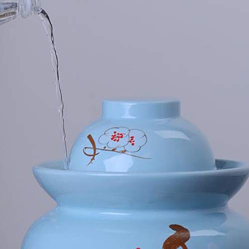 Zhenwo Stock Vidrio, Cerámica Tarro De La Salmuera, Pote Kimchi Pickles Recipiente Sellado De Carbono Chucrut Vorratsglas El 1.5L Simple,A