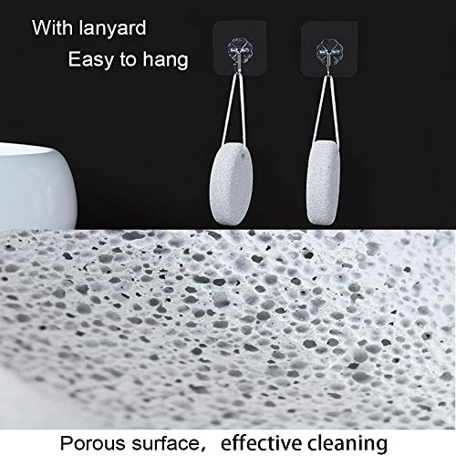 Zhongtou 2 piezas de piedra pómez de lava natural piedra removedora de callos blanca para pies duros/manos/piel/exfoliación corporal removedor de piel muerta para hombres/mujeres