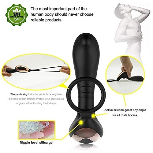 ZHP-LQY Vìbrádóres Mujer ěstimulädỔr PrỔstätä MäsäjěadỔr PḶüĠ äṋälěš VibrädỔr Hombrě Silîcona Jugụẹtẹș Vîbrǎdøręś PḶ-ụġ Āṋál-ęș Hombres Y Mujeres Grandes con änillỔ Stimulate Vîbrǎnọr