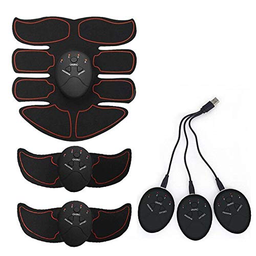 Zidao Máquina de Entrenamiento de los músculos, Entrenador de los músculos del Brazo Massagestimulator eléctrica eliminación de aparatos de Ejercicios de Culturismo,Negro