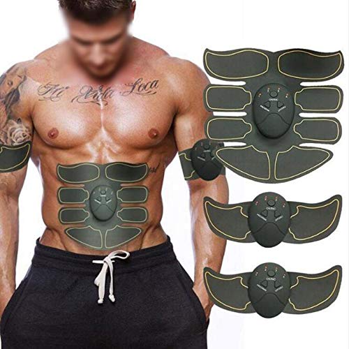 Zidao Máquina de Entrenamiento de los músculos, Entrenador de los músculos del Brazo Massagestimulator eléctrica eliminación de aparatos de Ejercicios de Culturismo,Negro