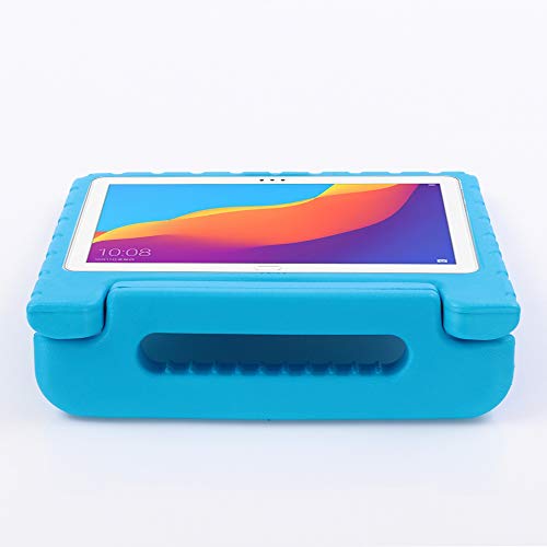 ZiHang Funda Infantil Huawei Mediapad T5 10, Carcasa Niño Antigolpes con Asa Convertible Tapa de Soporte, Funda Bebé Ligera para Huawei Mediapad T5 10 (Azul)