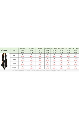 Zilcremo Chaqueta De Mujer Ropa De Abrigo Ajustado Fit Solapa Traje Swallowtail Gabardina Negro S