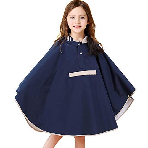 Zilee Niñas Chubasquero Impermeable Chaqueta Lluvia - Niño Poncho de Lluvia Capa Patrón Impresopara Capelina de Lluvia Ropa Impermeable para Uso Diario Senderismo Ciclismo Viajar …