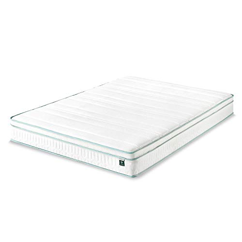 Zinus - Menta, colchón viscoelástico de 135x190x20cm, Certificación OEKO-TEX®
