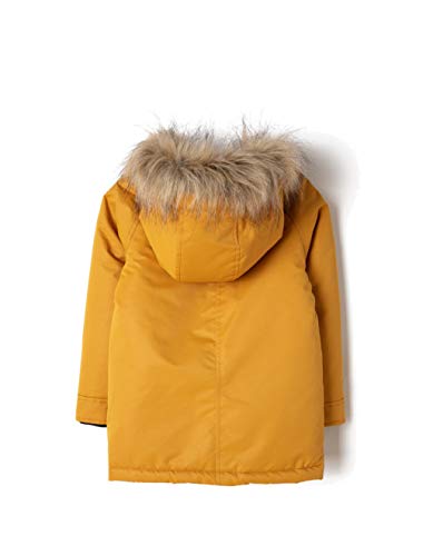 ZIPPY Parka Acolchada Capucha Abrigo, Dorado (Harvest Gold 16/0948 Tpx 2690), 14 años (Tamaño del Fabricante: 13/14) para Niños