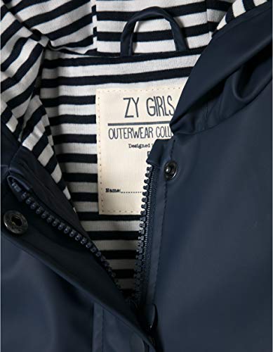 ZIPPY ZG0103_455_9 Abrigo, Azul (Black Iris 181), (Tamaño del Fabricante:3/4) para Niñas