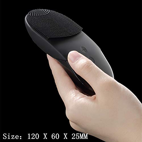 ZJY Dispositivo de Limpieza para Hombres, 2 Modos de Limpieza, 10 Niveles de Ajuste de Intensidad, Carga por inducción inalámbrica, Adecuado para Todo Tipo de Piel