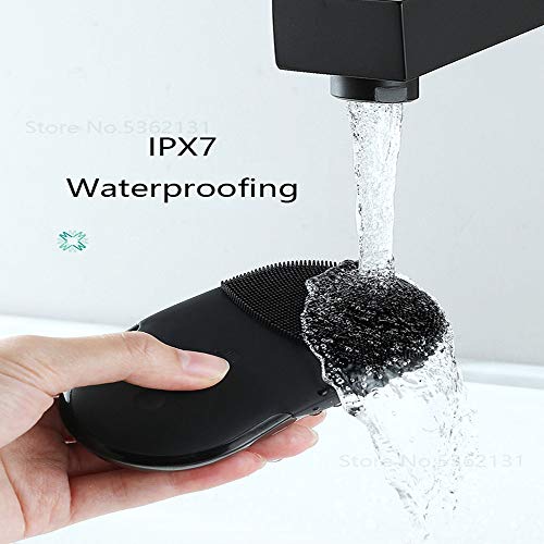 ZJY Dispositivo de Limpieza para Hombres, 2 Modos de Limpieza, 10 Niveles de Ajuste de Intensidad, Carga por inducción inalámbrica, Adecuado para Todo Tipo de Piel