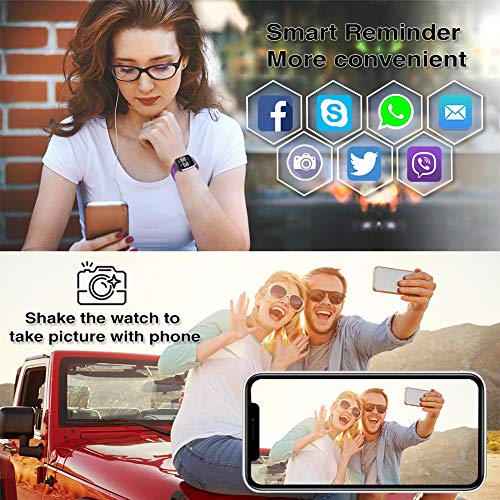 ZKCREATION Smartwatch,Reloj Inteligente Pulsera Actividad con Pulsómetro Podómetro Calorie Monitoreo del sueño Impermeable Relojes Inteligentes para Hombre Mujer para Android iOS