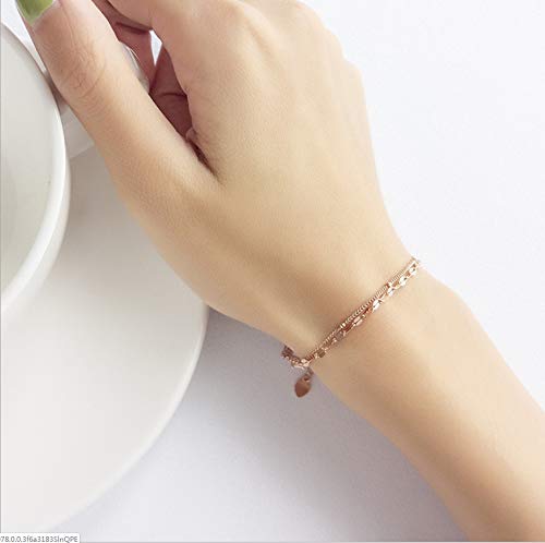 zmnbaa Joyas Europa Y Estados Unidos Viento Frío Pulsera De Metal Mujer Otoño E Invierno Marea Joyas De Mano 16.5 + 4Cm