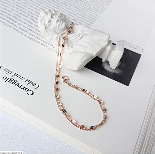 zmnbaa Joyas Europa Y Estados Unidos Viento Frío Pulsera De Metal Mujer Otoño E Invierno Marea Joyas De Mano 16.5 + 4Cm