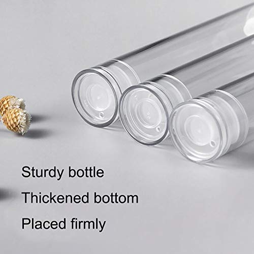 ZNEU Botellas De Spray Transparente Botella Sin Aire Bomba Aspiradora Dispensador Viaje Atomizador Recargable Cosmético Perfume Botella Spray Crema Loción Envase (Cabezal rociador)