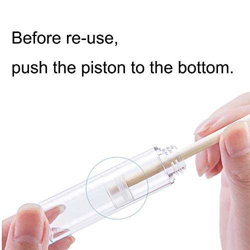 ZNEU Botellas De Spray Transparente Botella Sin Aire Bomba Aspiradora Dispensador Viaje Atomizador Recargable Cosmético Perfume Botella Spray Crema Loción Envase (Cabezal rociador)