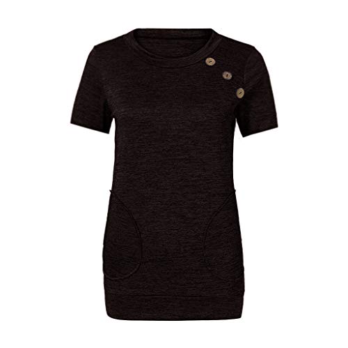 ZODOF Camisas Mujer, 2019 Blusas para Mujer Vaquera Sexy Gasa Tops Camisetas Mujer Manga Corta Sweatshirt T-Shirt