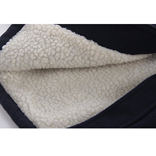 ZOEREA Bebé Niño Abrigo de Capucha Niños Otoño Invierno Chaqueta de Algodón Acolchado Engrosamiento Ropa Botones de Cuerno Jacket Outwear