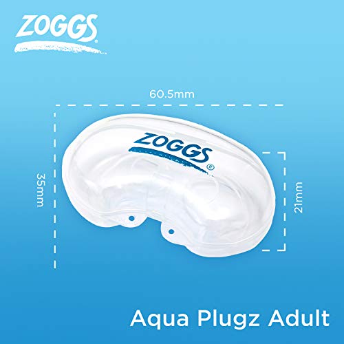 Zoggs Aqua Plugs Tapones, Azul