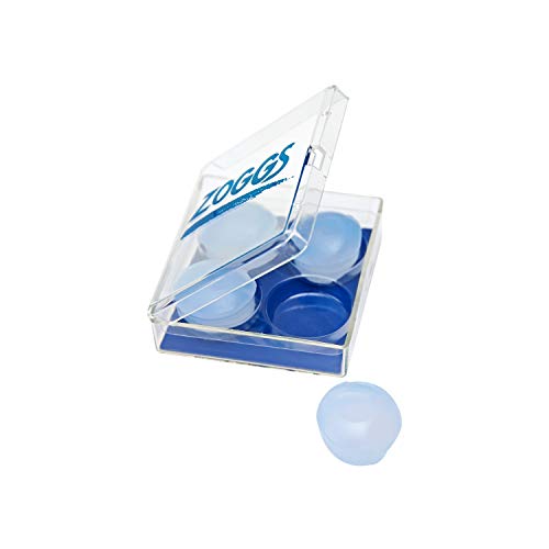 Zoggs Ohrstöpsel Silicone Ear Plugs-Clear, Natacion, Transparente, 1