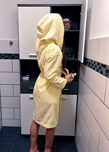 ZOLLNER Albornoz niños 8 a 11 años algodón, Amarillo, Tallas