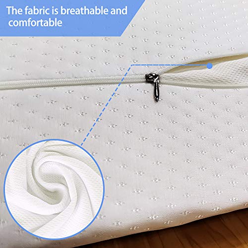 ZoneYan Reposapiés Debajo del Escritorio, Almohada Media Luna Piernas, Cojín Semicilíndrico, Cojín Ergonómico de Alta Densidad del Reposapiés, Alivio del Dolor para Piernas/Espalda/Cuello/Lumbares