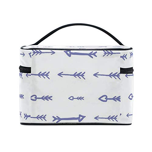 ZORMIEY Bolsa de cosméticos grande, bolsa de lavado, bolsa de almacenamiento para mujeres,Niños Estilo Dibujo Estilo Abstracto Hipster Bohemio Influencias Monocromo