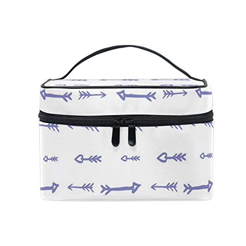 ZORMIEY Bolsa de cosméticos grande, bolsa de lavado, bolsa de almacenamiento para mujeres,Niños Estilo Dibujo Estilo Abstracto Hipster Bohemio Influencias Monocromo