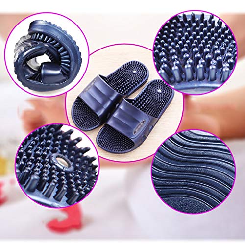 ZPEE Chanclas de Masaje Par de Zapatillas de Masaje Masculino Versión Modelos de baño Ducha Zapatos Punto de acupuntura reflexología podal magnética baño de Verano Cubierta Zapatillas de Ducha