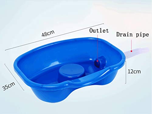 ZQMYD LYX@ Lavamanos, Paciente paralizado, atención domiciliaria, Mujer Embarazada, peluquería, niño acostado en la Cama, Engrosado, champú médico, Cama del Paciente, Cama de enfermería, Azul