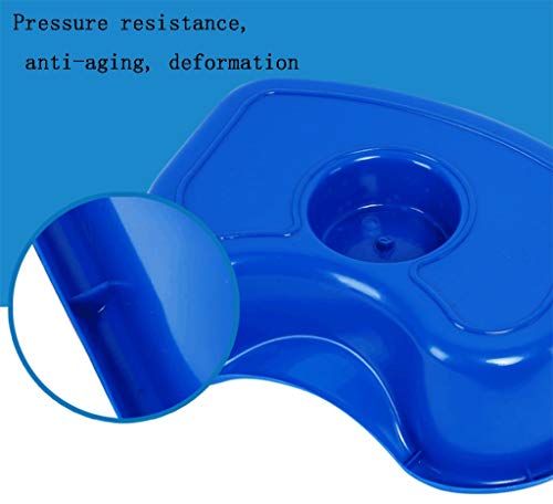 ZQMYD LYX@ Lavamanos, Paciente paralizado, atención domiciliaria, Mujer Embarazada, peluquería, niño acostado en la Cama, Engrosado, champú médico, Cama del Paciente, Cama de enfermería, Azul