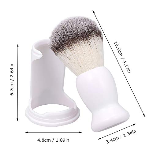 zroven Herramientas de afeitado para soporte de cepillo de afeitar húmedo para hombres y cepillo para barba de pelo