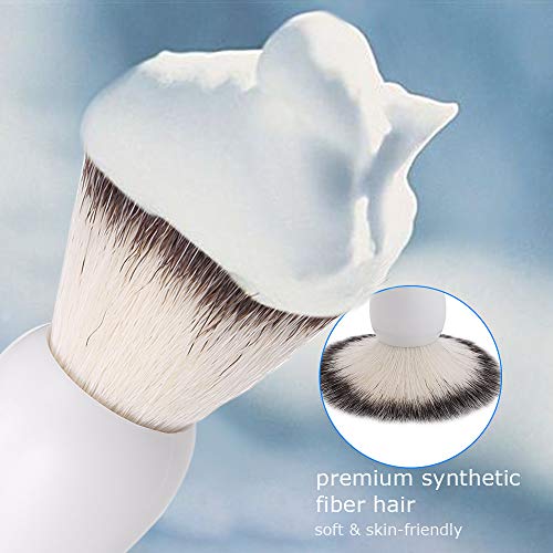zroven Herramientas de afeitado para soporte de cepillo de afeitar húmedo para hombres y cepillo para barba de pelo