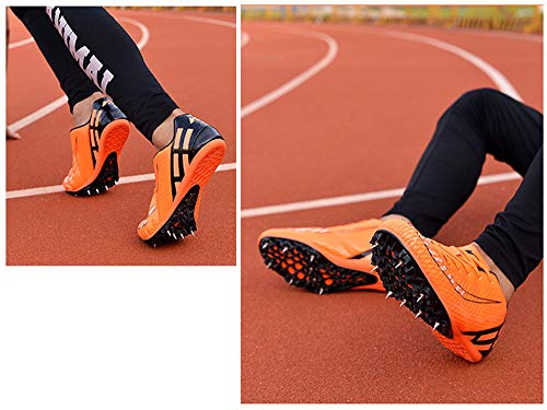 ZRSH Zapatillas De Atletismo 8 Clavos, Zapatos con Clavos Unisex Zapatillas Profesionales De Atletismo para Correr Zapatillas De Salto Largo,001,41EU