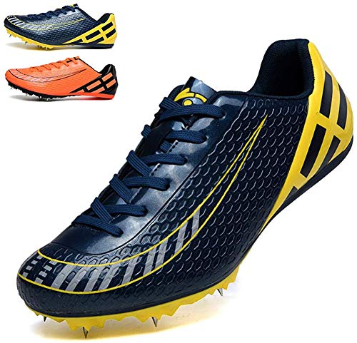 ZRSH Zapatillas De Atletismo 8 Clavos, Zapatos con Clavos Unisex Zapatillas Profesionales De Atletismo para Correr Zapatillas De Salto Largo,001,41EU