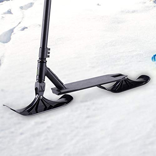 ZSLGOGO Juego de esquí Black Snow, Accesorios de Trineo de esquí, Patinete de Nieve de Doble Uso para niños para Bicicletas de Equilibrio, Deportes en la Nieve