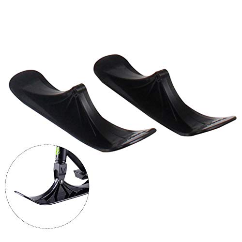 ZSLGOGO Juego de esquí Black Snow, Accesorios de Trineo de esquí, Patinete de Nieve de Doble Uso para niños para Bicicletas de Equilibrio, Deportes en la Nieve